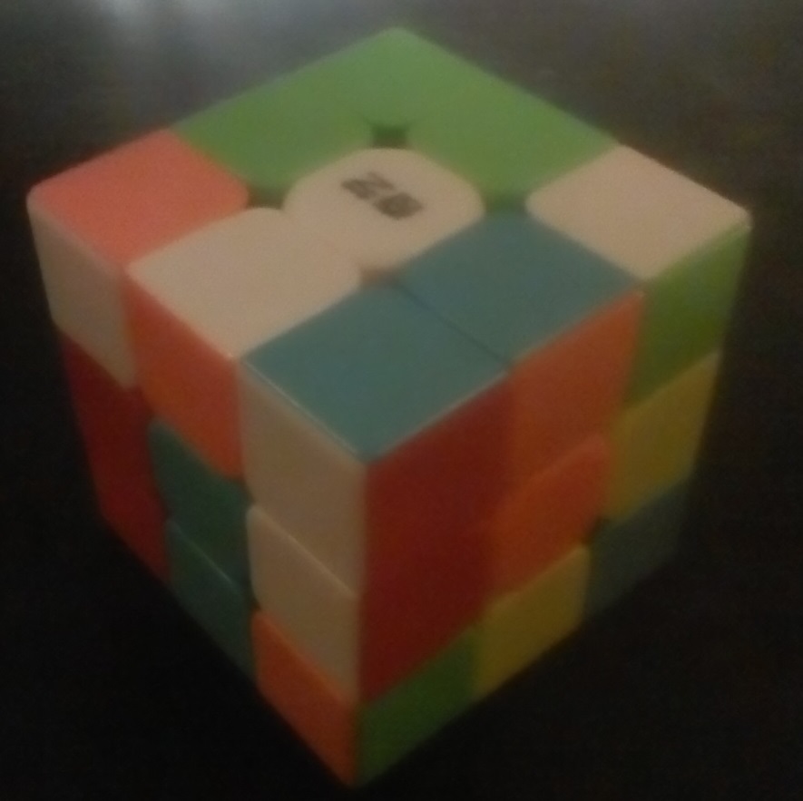 Scrambled Cube Front